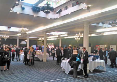 Chamber members networking at the Paragon Hotel